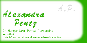 alexandra pentz business card